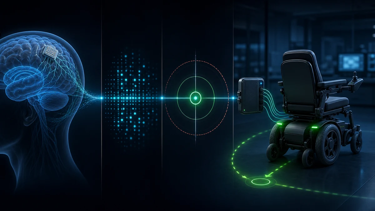 Cadena técnica desde las señales neuronales hasta el control seguro de una silla eléctrica