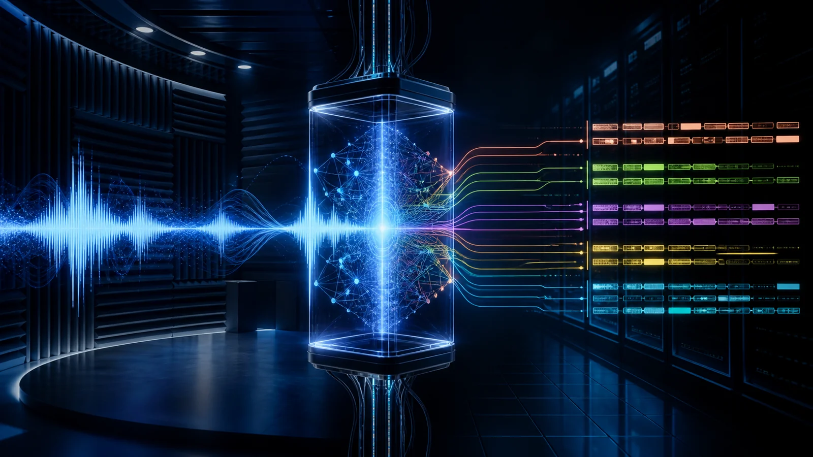 Sistema de inteligencia artificial que transforma una onda de voz en texto estructurado